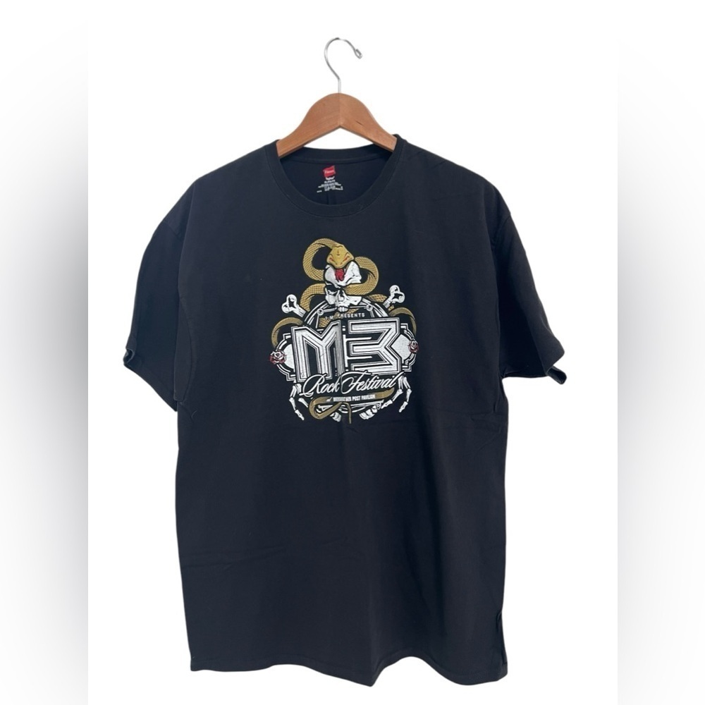M3 Rock Festival 2013 Vtg SHIRT Kix WASP Kings X Bret Michaels STEEL PANTHER